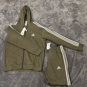 Adidas Olive Green Tracksuit